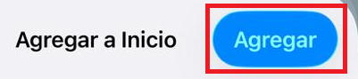 Agregar a inicio